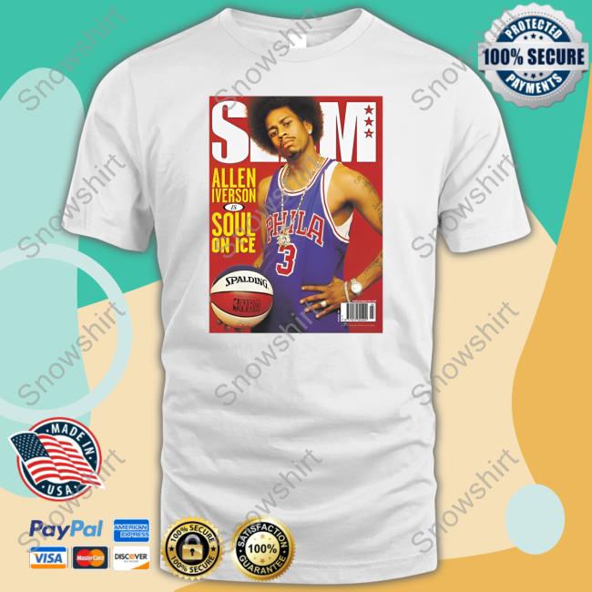 Jason Kelce's Mitchell Ness Allen Iverson Slam Magazine T-Shirt
