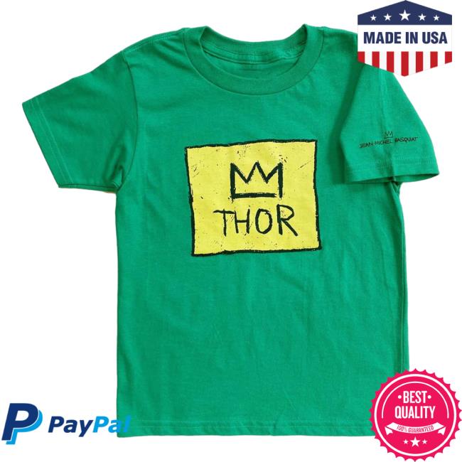 Official The Brant Foundation x Rome Pays Off Jean-Michel Basquiat Thor Top Shirt Green BrantFoundation