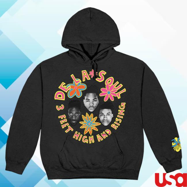 Official We Are De La Soul 3 Feet High And Rising Black Crew neck