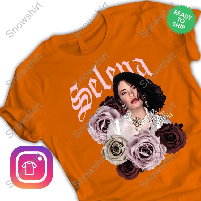 Floral Selena The Queen Of Cumbia Tee JLo Floral Selena The Queen Of Cumbia Shirts Selena Merch