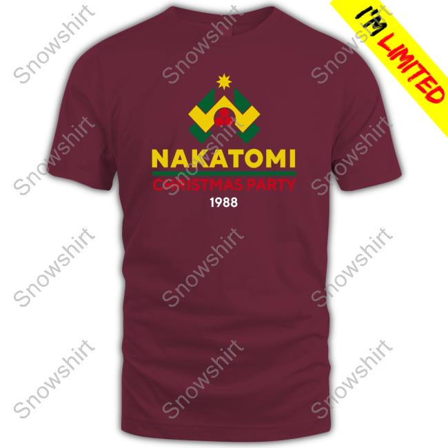 Official Nakatomi Christmas Party Shirts Official Holy Elle Twisted Gorilla Merch Nakatomi Christmas Party 1988 Tee