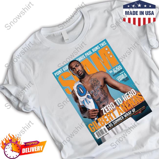 Mitchell And Ness Slam Cover Washington Wizards Gilbert Arenas Shirt