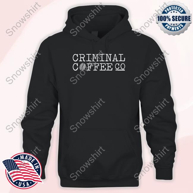 Official Criminal Coffee Logo Black Hoodie