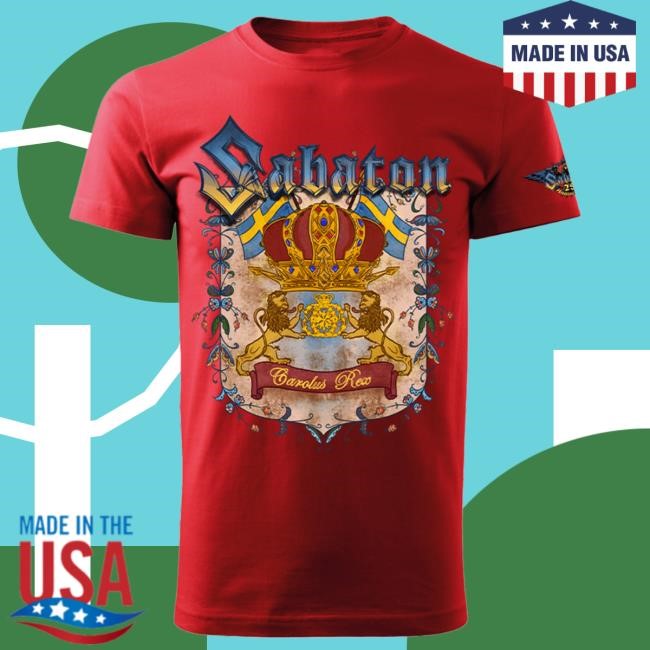 Official Sabaton Merch Store Sabaton Carolus Rex Special Edition Tshirt Sabaton Shop