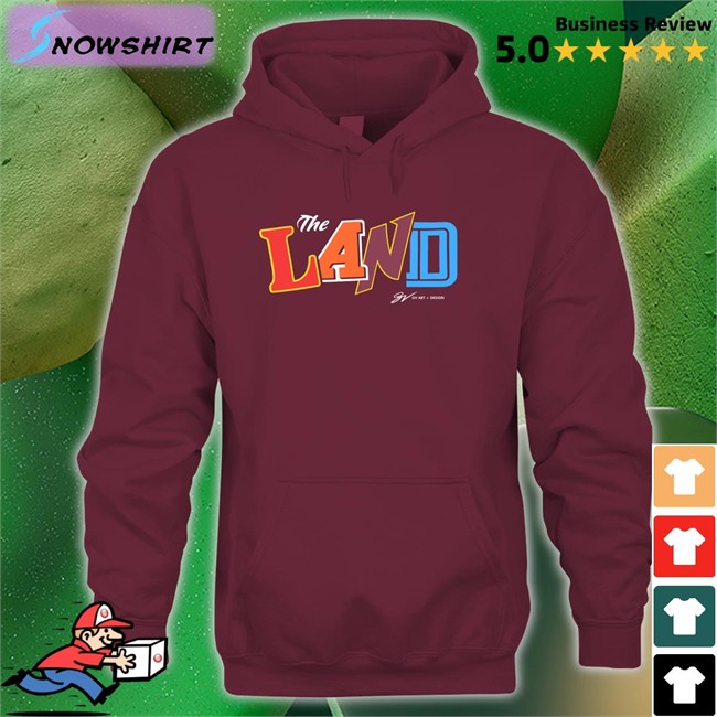 Gv Art + Apparel Shop GVartwork Cleveland Basketball All Eras The Land Shirt Gv Art + Apparel Shop Cleveland Basketball All Eras The Land Hooded Sweatshirt GVartwork
