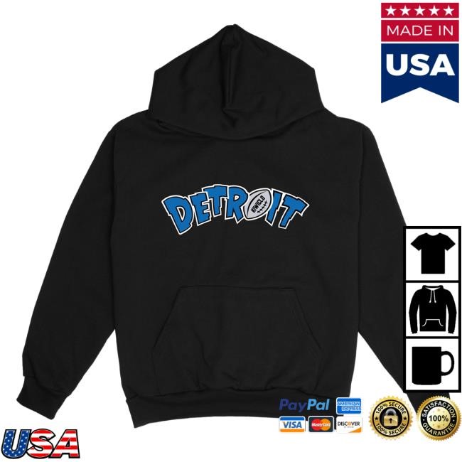Official Kiwiclo Detroit Football Essential Hoodies Black