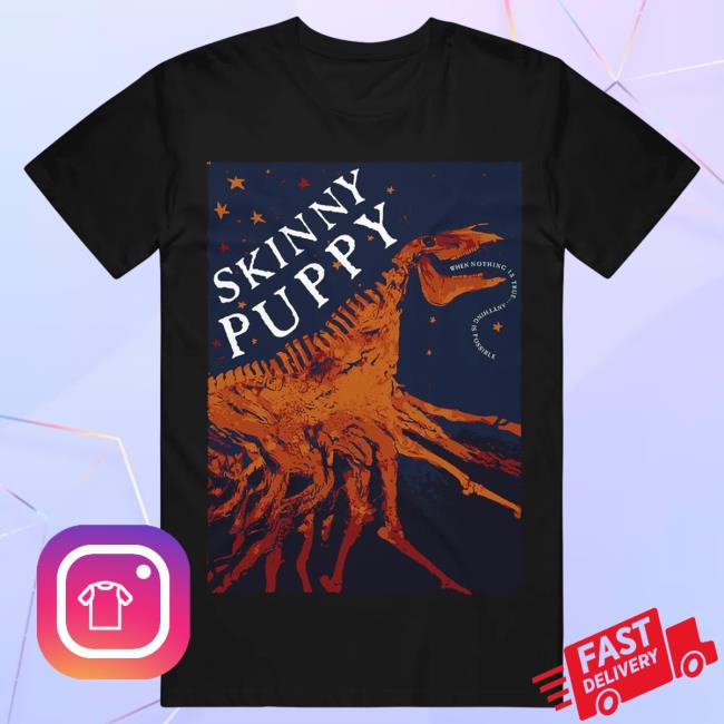 Official Skinny Puppy Merch Dinosaur Black Tshirt Official Skinny Puppy Merch Dinosaur Black Hot Shirt
