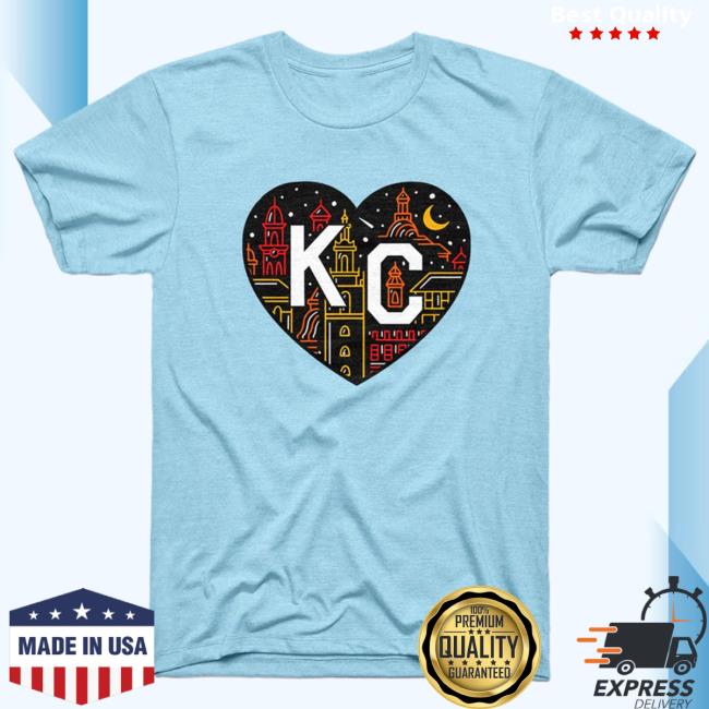 Charlie Hustle Shop Store Clothing Breweries & Spirits 2023 Plaza Lights KC Heart T Shirt