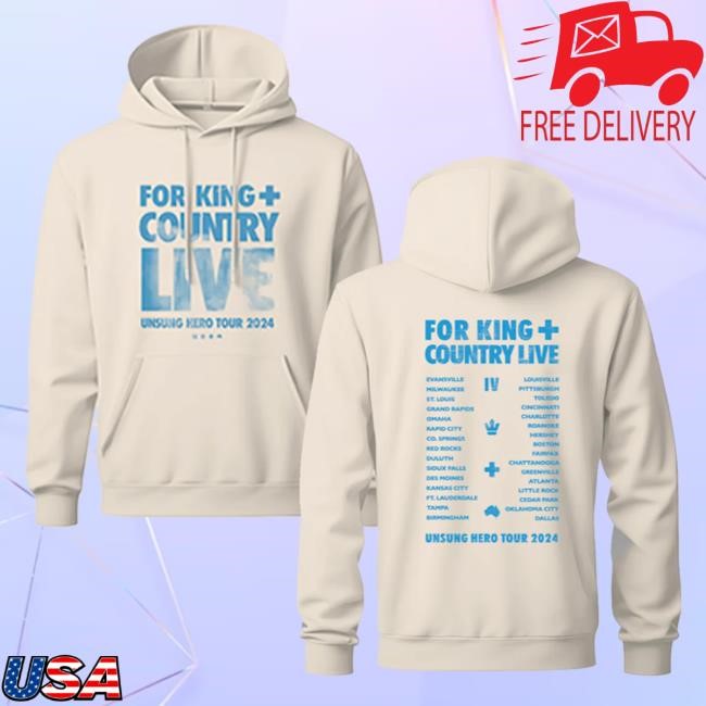 For King + Country Live New Hoodie - For King And Country Merch