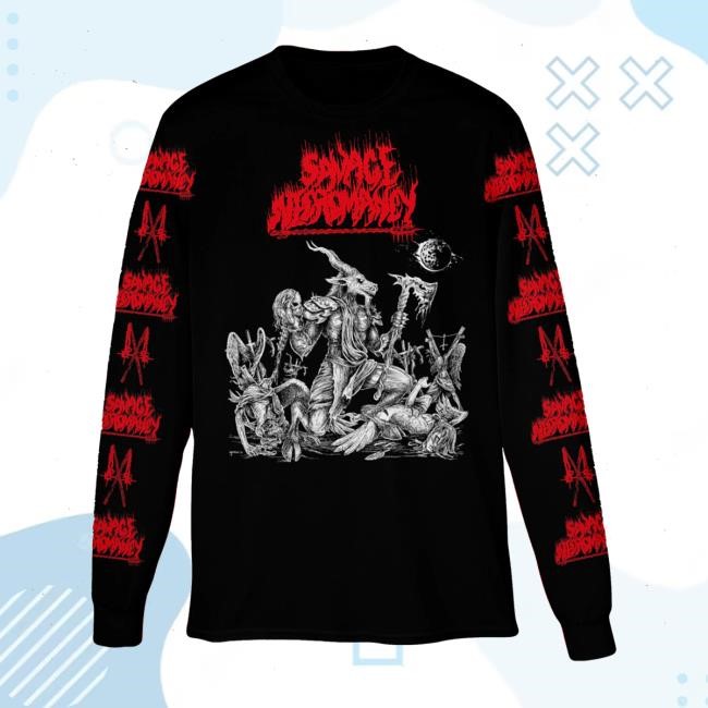 Official 20 Buck Spin Merch Savage Necromancy - Feathers Fall To Flames Longsleeve Shirt New