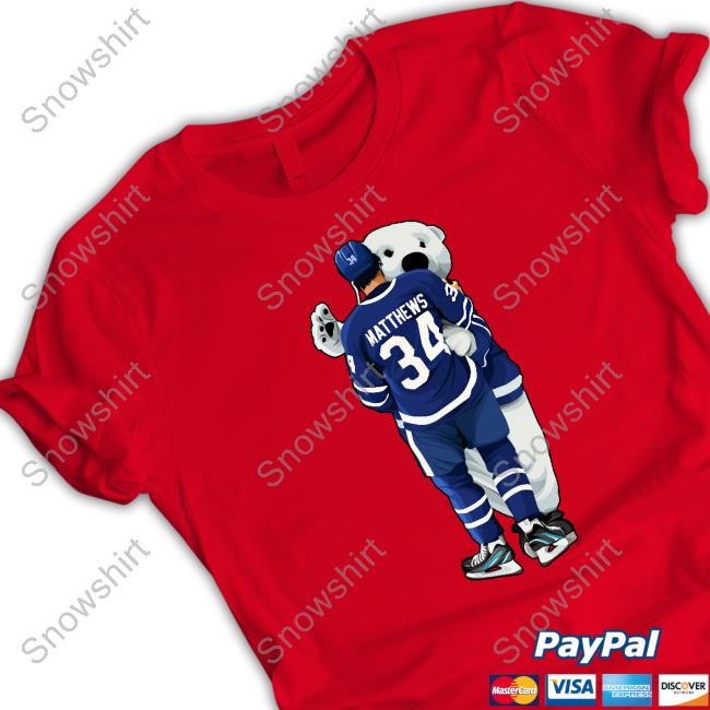 Official Matthews Hug Carlton The Bear T-Shirt Matthews Hug Carlton The Bear Hoodie Toronto Maple Leafs