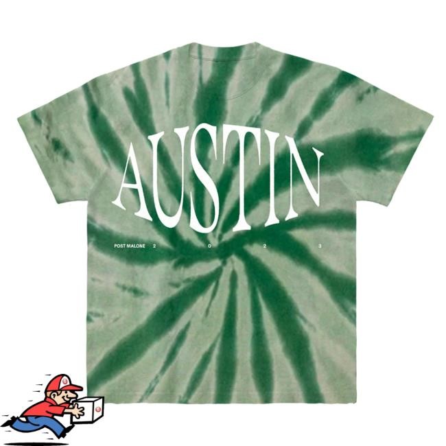 Post Malone Austin Green Tie Dye Tee