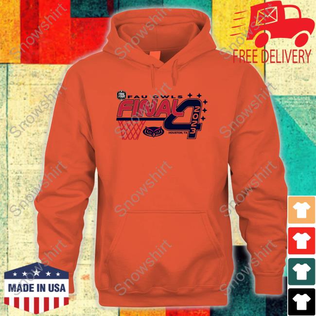 NCAA FAU Owls 2023 Final Four Oversized Long Sleeve T Shirt Official NCAA FAU Owls 2023 Final Four Oversized T-Shirt