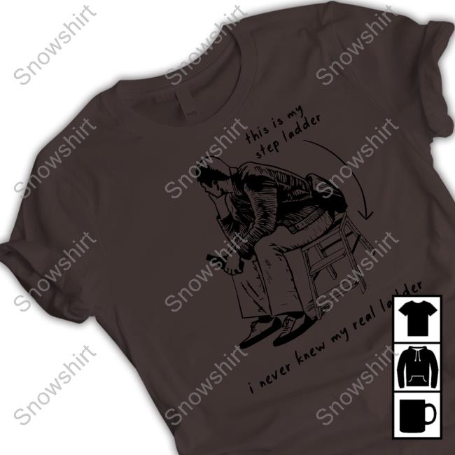 Dad In A Shirt Shop This Is My Step Ladder I Never Knew My Read Ladder Shirt Hoodie