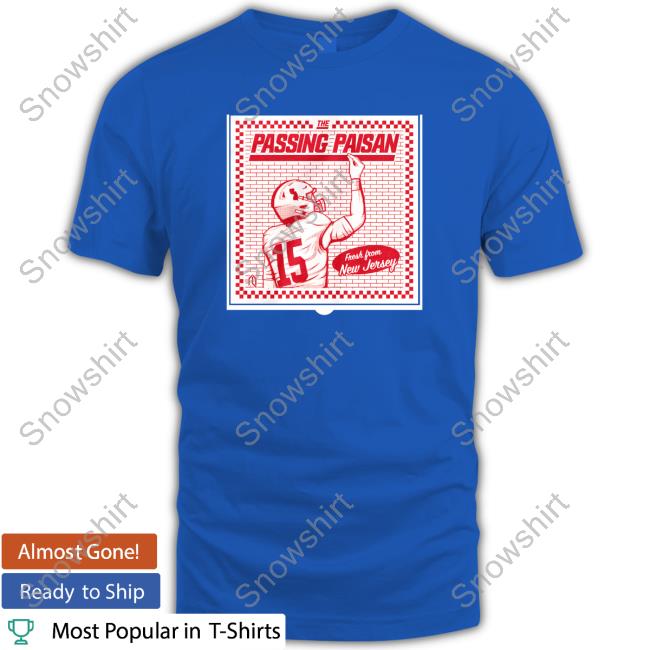 Official The Passing Paisan Shirt Official Athlete Logos The Passing Paisan Fresh From New Jersey T-Shirt