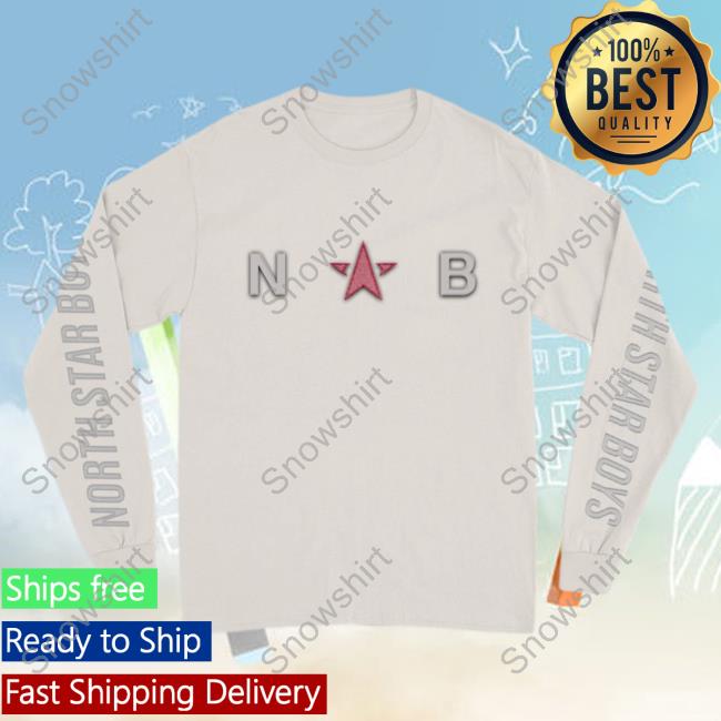 Official North Star Boys Merch Crystalina Logo White Long Sleeve