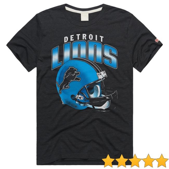 Detroit Lions Gradient Helmet Tshirt Homage | Detroit Lions Official | NFL Football