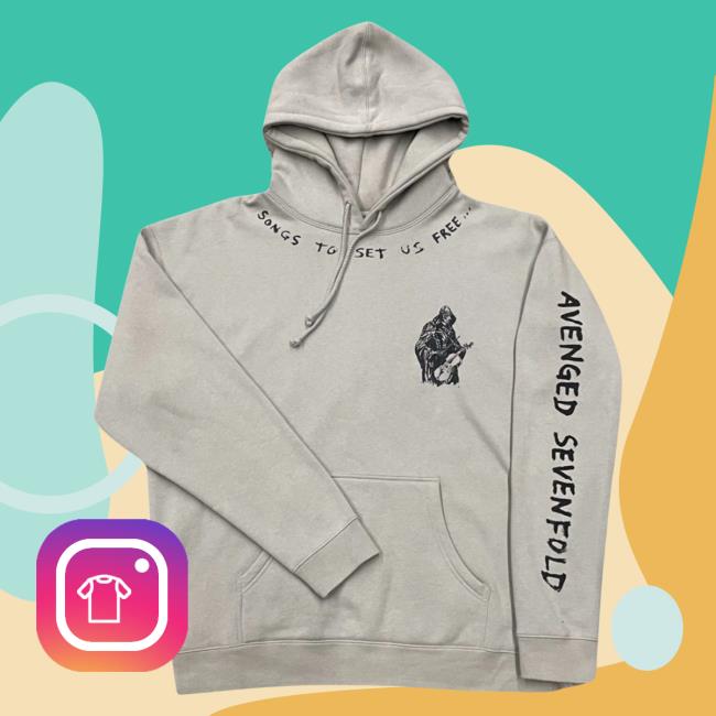 Official Avenged Sevenfold Merch Store Shop A7x World Songs To Set Us Free - Heavyweight Popover Sweatshirt Avengedsevenfold