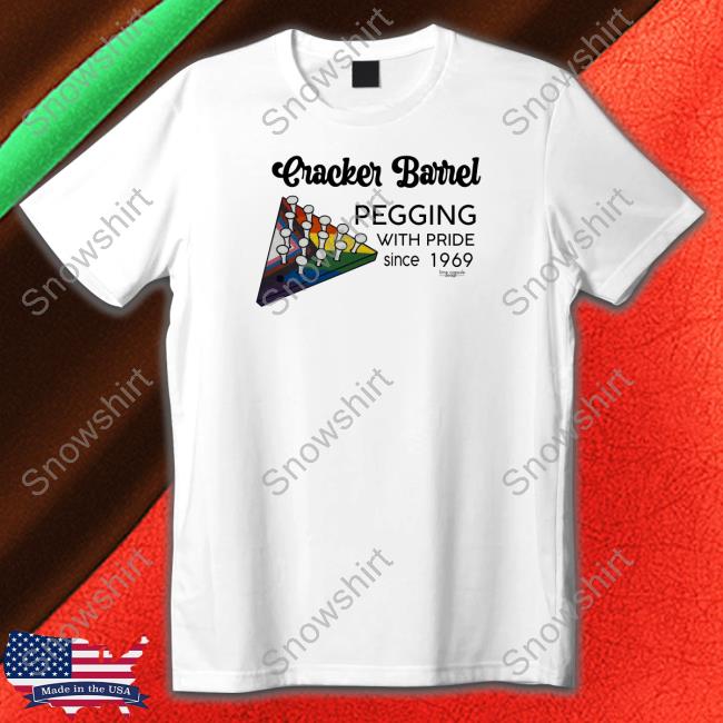 Cracker Barrel Pegging With Pride T Shirt