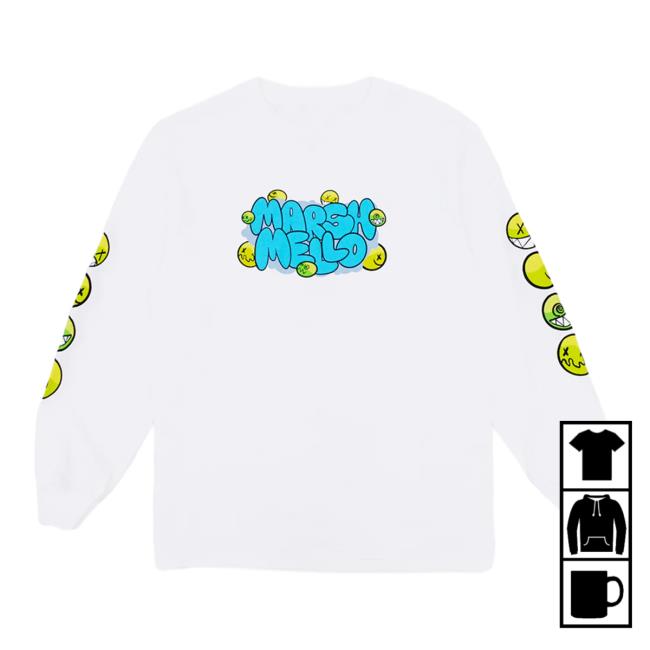 Official Marshmello Merch Store Marshmello Moody Long Sleeve Shirts Marshmello Apparel Clothing Shop Marshmello