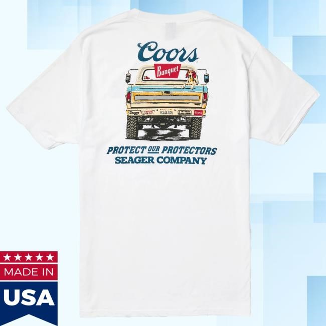 Official Seager Clothing Store Shop Seager Seager x Coors Banquet Bumper Popover Shirt White Seagerco