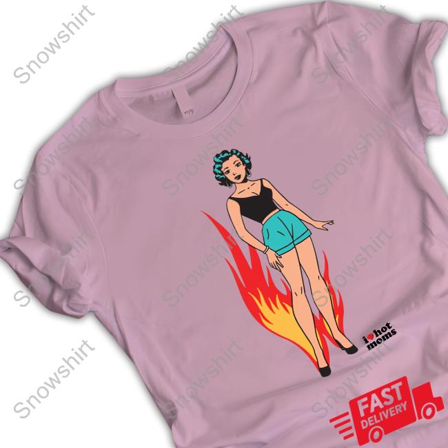 I Heart Hot Moms Pose Hoodie
