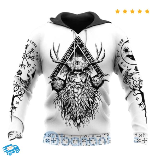 Official Banantees Yggdrasil Odin Raven Viking Hoodie All Over Printed 3D