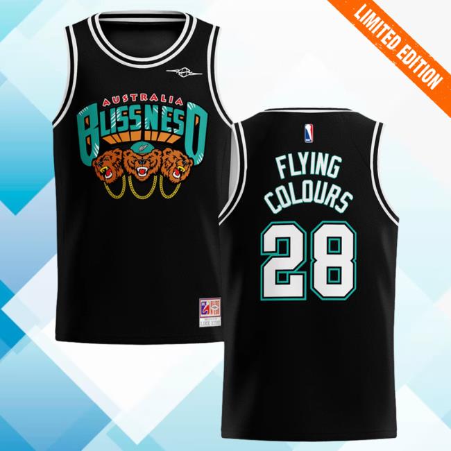 Official Merchbar Bliss n Eso Flying Colours 15Th Anniversary Limited Edition Black Basketball Jersey Hot Shirt Merch Bar