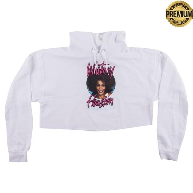 Official Whitney Houston Clothing Whitney Houston Crop Crew neck