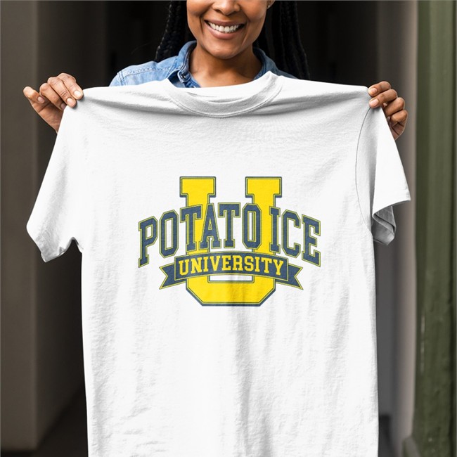 Potato Ice University Long Sleeve T Shirt Potato Ice University T Shirts