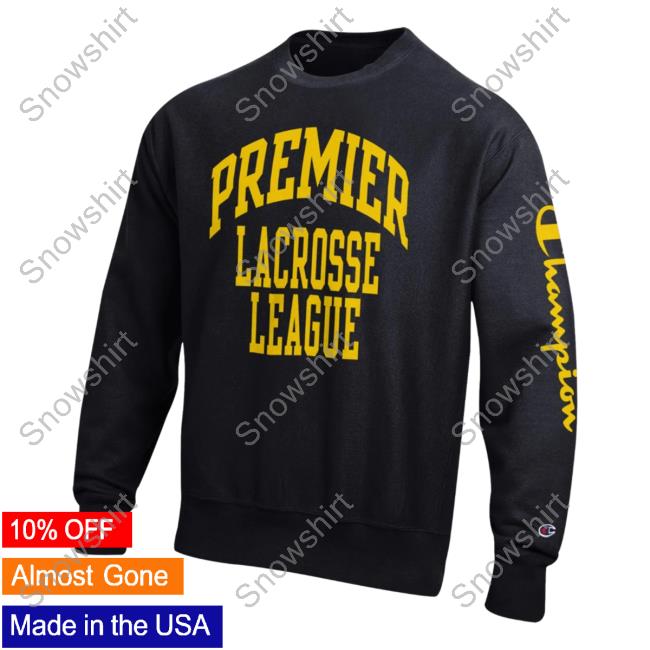 Official Premier Lacrosse League Shop Champion Collegiate League Reverse Weave Sweaters Black