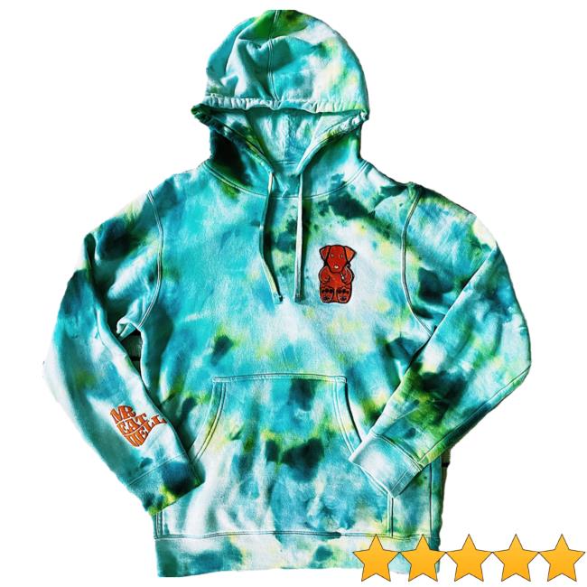 Official Mr Eatwell Clothing Fredible Crewneck Sweatshirt In Weed Colors Ice Tie Dye Mreatwell