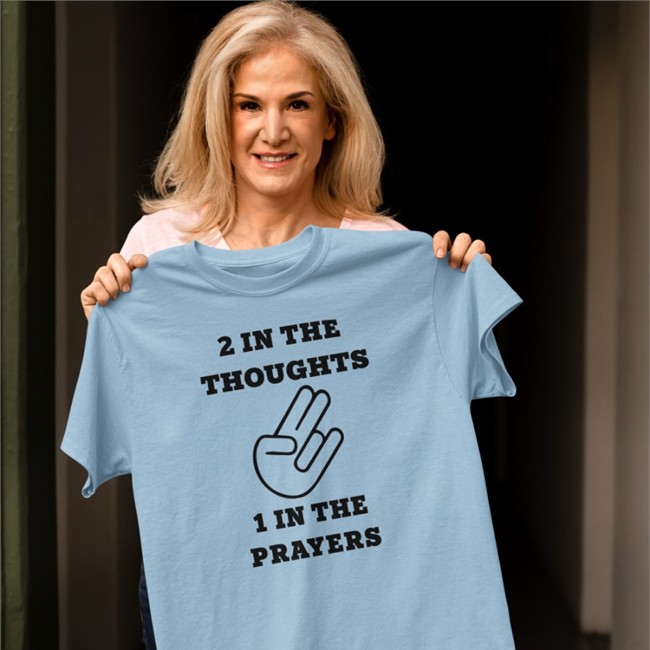 Shirts That Go Hard Merch 2 In The Thoughts 1 In The Prayers Zip Up Hooded 2 In The Thoughts 1 In The Prayers Hoodie
