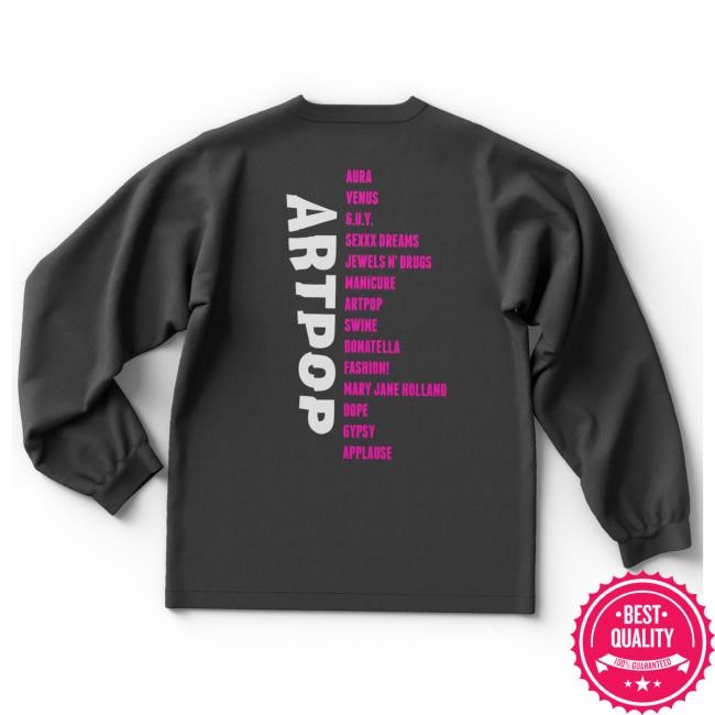 ARTPOP Tracklist Tee Lady Gaga Merch Shop
