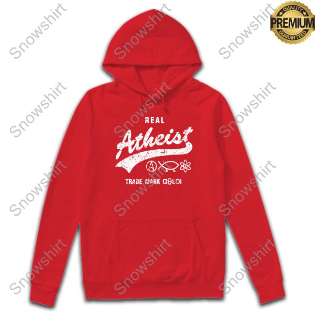 Official Real Atheist T-Shirt Shoe0nhead Real Atheist Trade Mark Tee