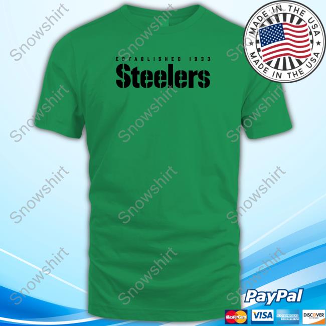 Official Pittsburgh Steelers Established 1933 Steelers T Shirts Official Established 1933 Steelers Hoodie