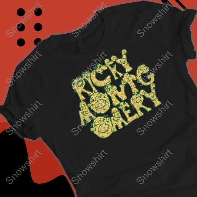 Store Ricky Montgomery Merch Face Text Long Sleeve T-Shirt