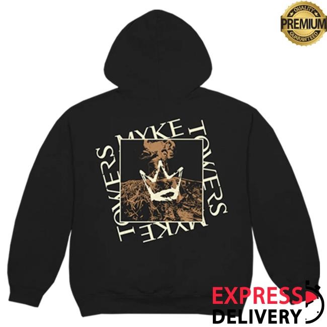 Official Myke Towers Store Shop Vive La Tuya Crown Attractive Hoodie