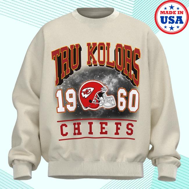 Official Tru Colors Apparel Clothing Tru Kolors X Kansas City Chiefs Long Sleeve Shirt New Cream
