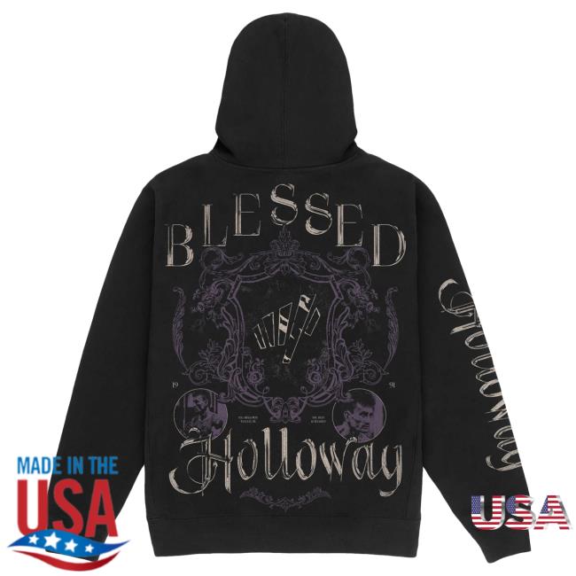 Official Max Holloway Merch Store Blessed Holloway Black Crew Max Holloway Apparel Clothing Shop MaxHolloway