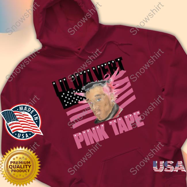 Lil Uzi Vert Store Pink Tape Black Portrait Crewneck Sweatshirt Lil Uzi Vert Store Pink Tape Black Portrait Tank Top