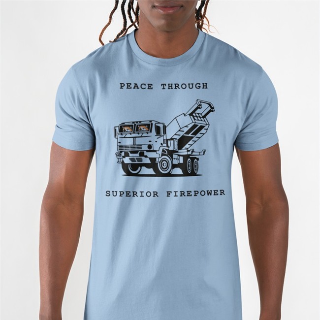 Kama Kamilia Peace Through Superior Firepower T Shirt