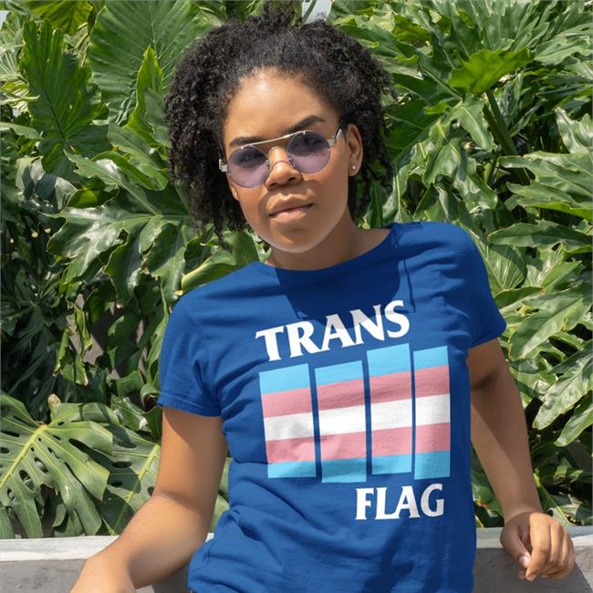 Trans Flag Tee Shirt Trans Flag Shirt