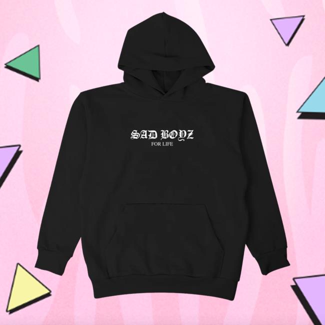 Sad Boyz Merch Las Flores Black Crewneck Sweatshirt