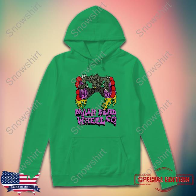 Brain Dead X Them Skates Kogan Dragon Wheel Shirt Brain Dead X Them Skates Kogan Dragon Wheel Hoodie
