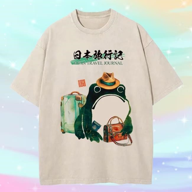 Tokyo-Tiger Frog's Travels In Japan Washed New T-Shirt