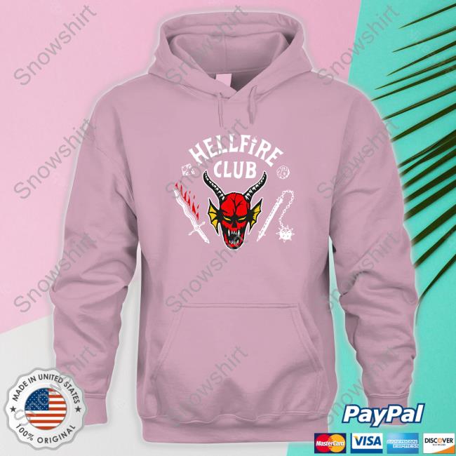 Official Stranger Things 4 Hellfire Club T-Shirt Official Stranger Things 4 Hellfire Club Hoodie