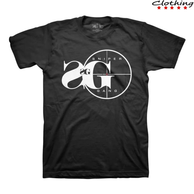 Official Sniper Gang Logo Black Tee