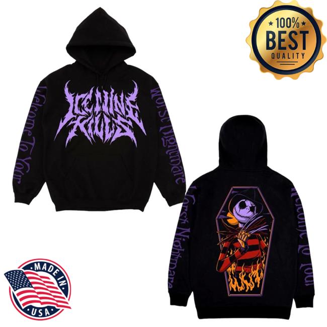 Official Ink Merch Store Ice Nine Kills The American Nightmare Before Christmas Pullover Hoodie IceNineKills