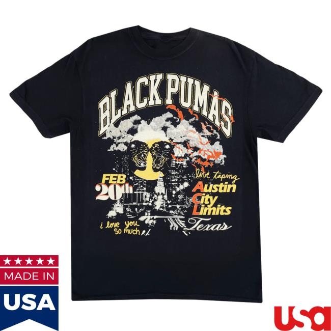Official Hello Merch Black Pumas Acl Live Shirt 2024 HelloMerch